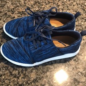 Toms sneakers. Blue & Black, size 6.5, NWOT
